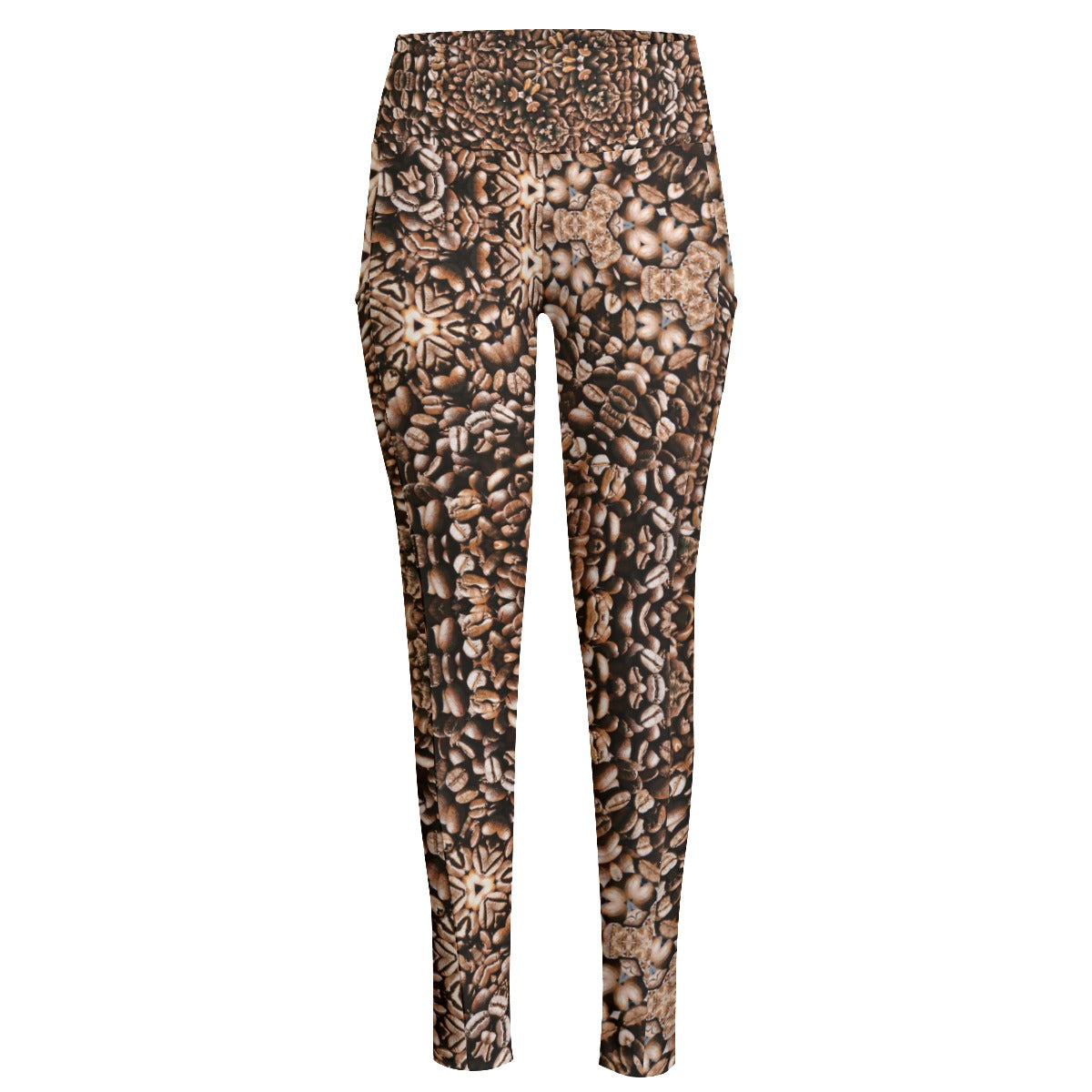 Coffee Beans K High Waist Pants With Side Pockets up to 6 XL 1