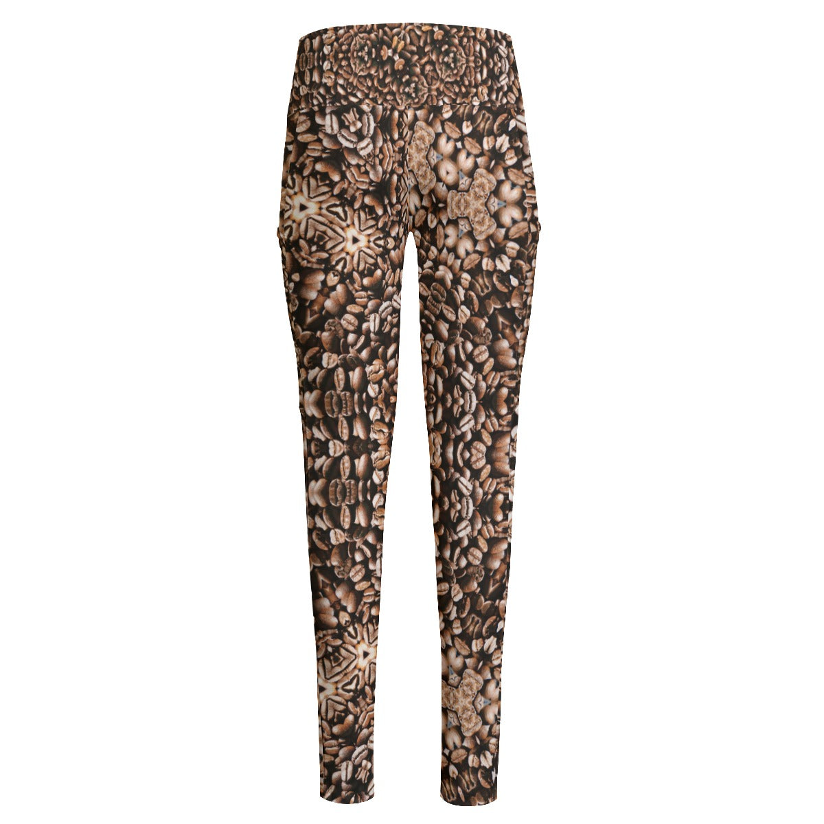 Coffee Beans K High Waist Pants With Side Pockets up to 6 XL 2