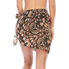 Coffee Beans K Short Chiffon Sarong Wrap up to 5 XL 2