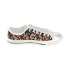 Coffee Beans White Low Rise Shoes up to size 12 3
