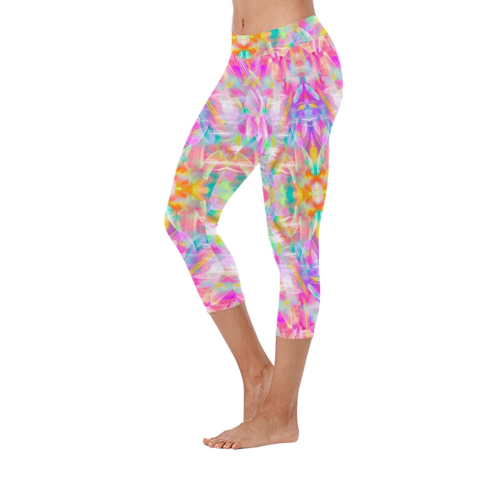 Colourful Whispers Capri Leggings up to 5 XL 2