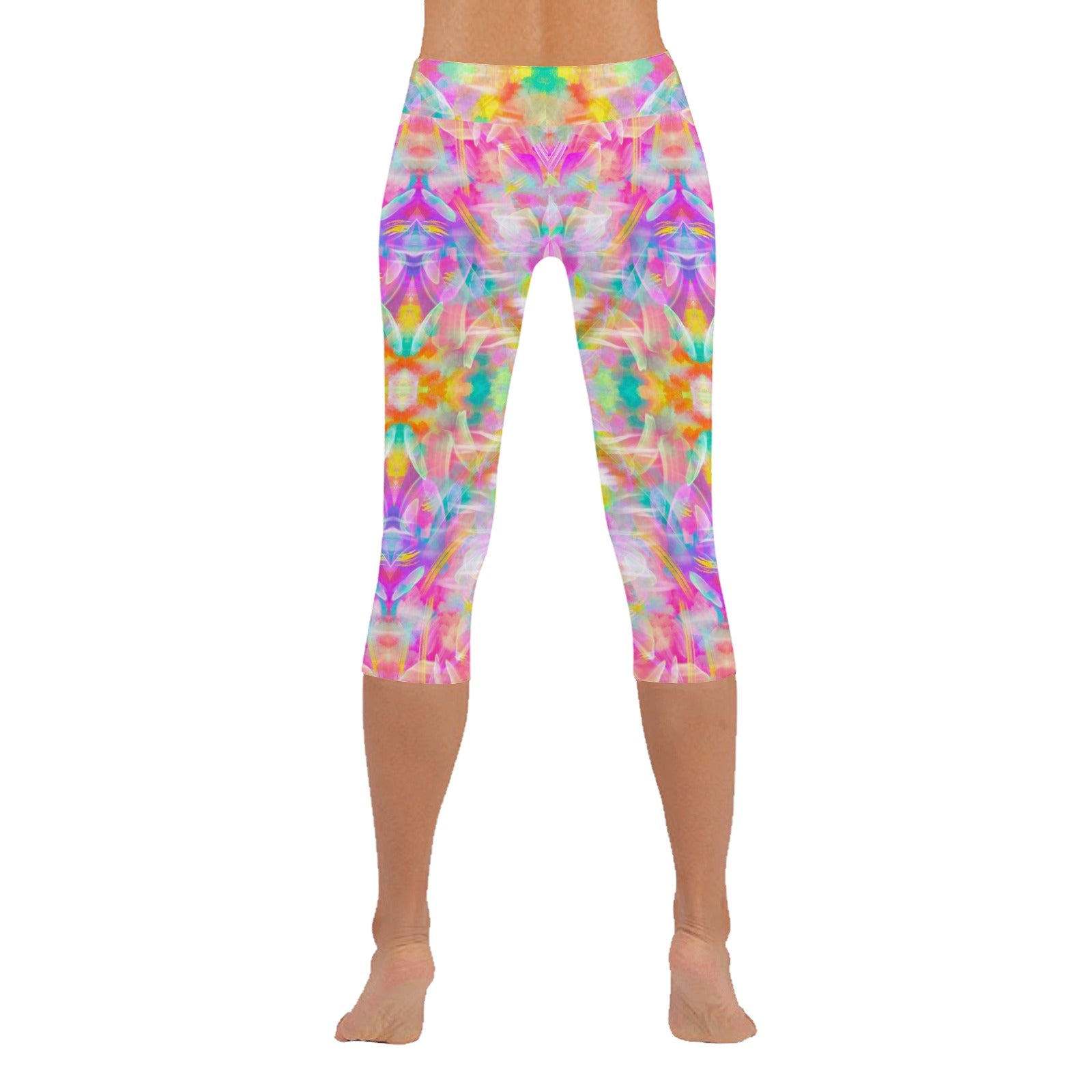 Colourful Whispers Capri Leggings up to 5 XL 3