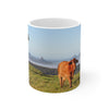 Cow with Mountains Mug 11oz (Microwave & Dishwasher Safe) 1