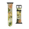 Cream Roses Apple iWatch Replacement Strap Vegan Leather (FWS) 1