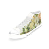 Cream Roses High Top Women's Shoes up to Size 12 4