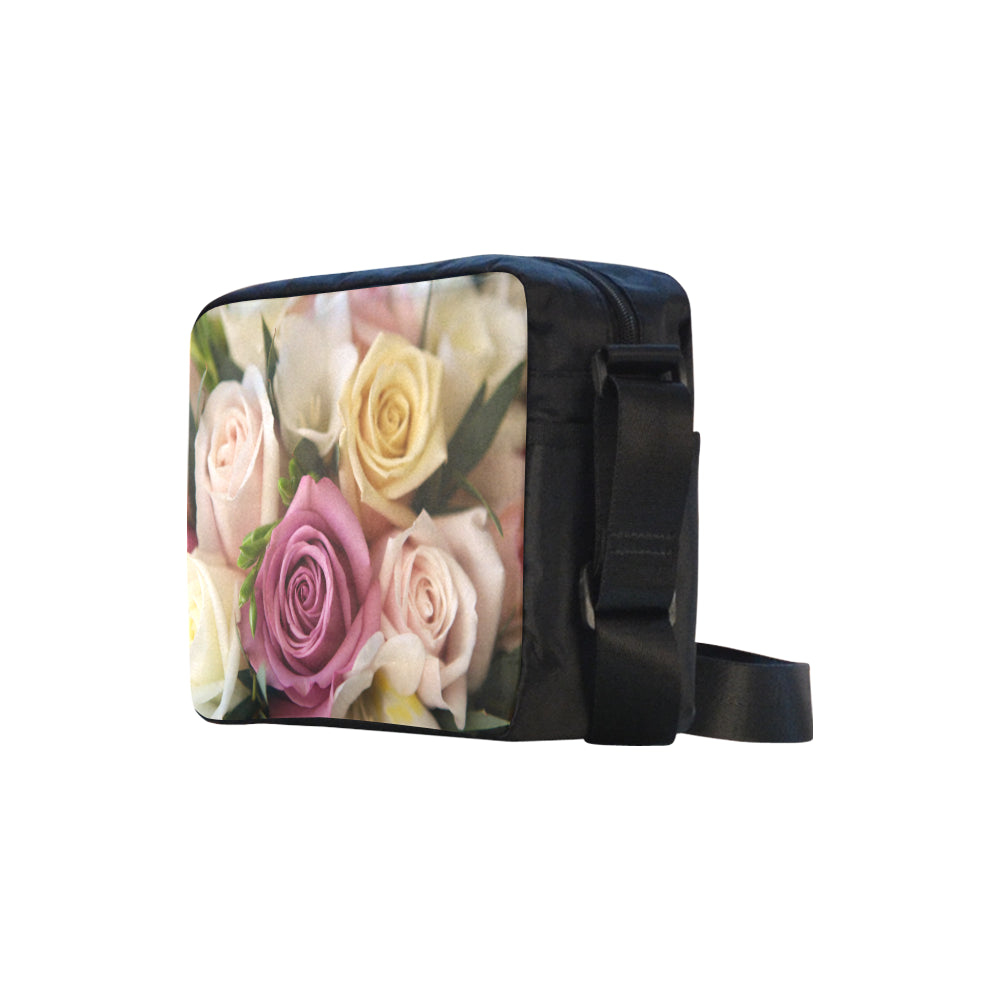 Roses Pastel Cross-Body Shoulder Bag