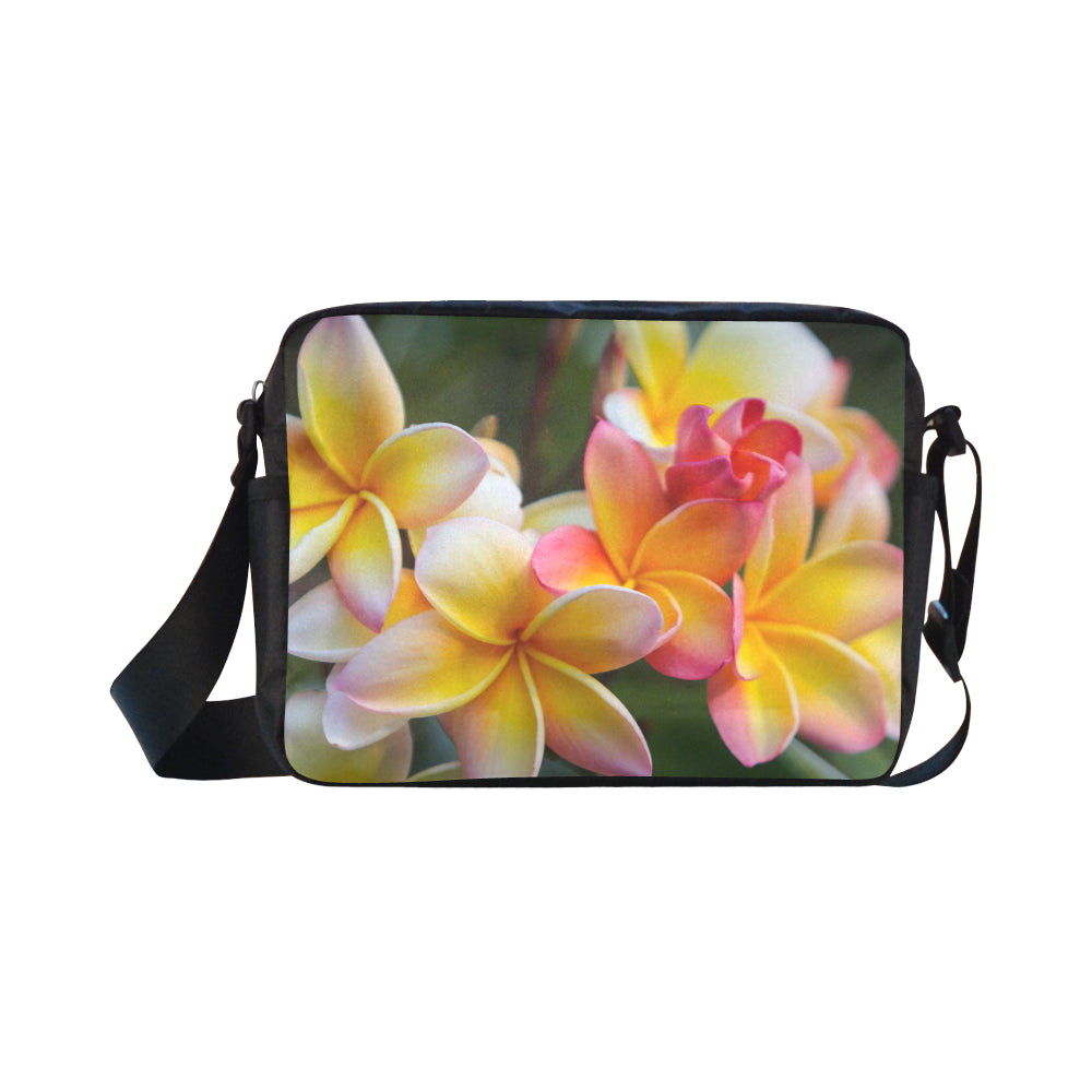 Last of Summer Frangipanis Cross-Body Shoulder Bag