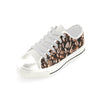 Coffee Beans White Low Rise Shoes