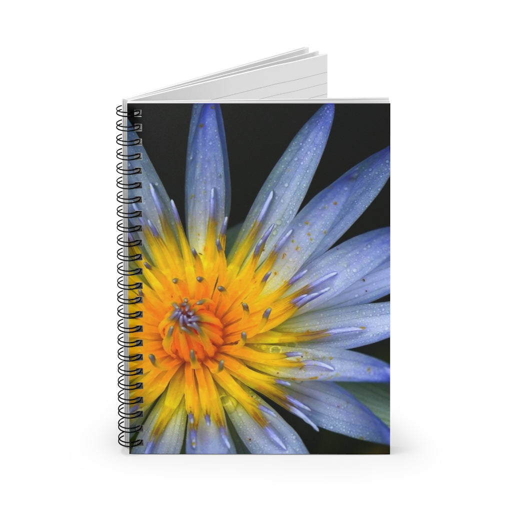 Electric Waterlily A5 Lined Spiral Bound Notebook (FWS) 1