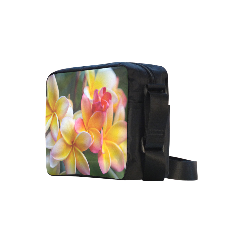 Last of Summer Frangipanis Cross-Body Shoulder Bag