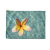 Floating Frangipani Zippered Accessory Bag (FWS) Made in the USA 2