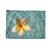 Floating Frangipani Zippered Accessory Bag (FWS) Made in the USA 6