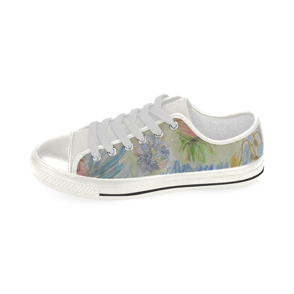 Floral Watercolours Low Rise Women's Shoes up to size 12 2