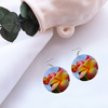 Frangipani Sky Round Wooden Earrings (FWS) 5