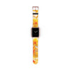 Fresh Yellow Frangipanis Apple iWatch Replacement Strap Vegan Leather (FWS) 17