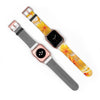 Fresh Yellow Frangipanis Apple iWatch Replacement Strap Vegan Leather (FWS) 19