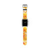 Fresh Yellow Frangipanis Apple iWatch Replacement Strap Vegan Leather (FWS) 5