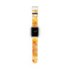 Fresh Yellow Frangipanis Apple iWatch Replacement Strap Vegan Leather (FWS) 9