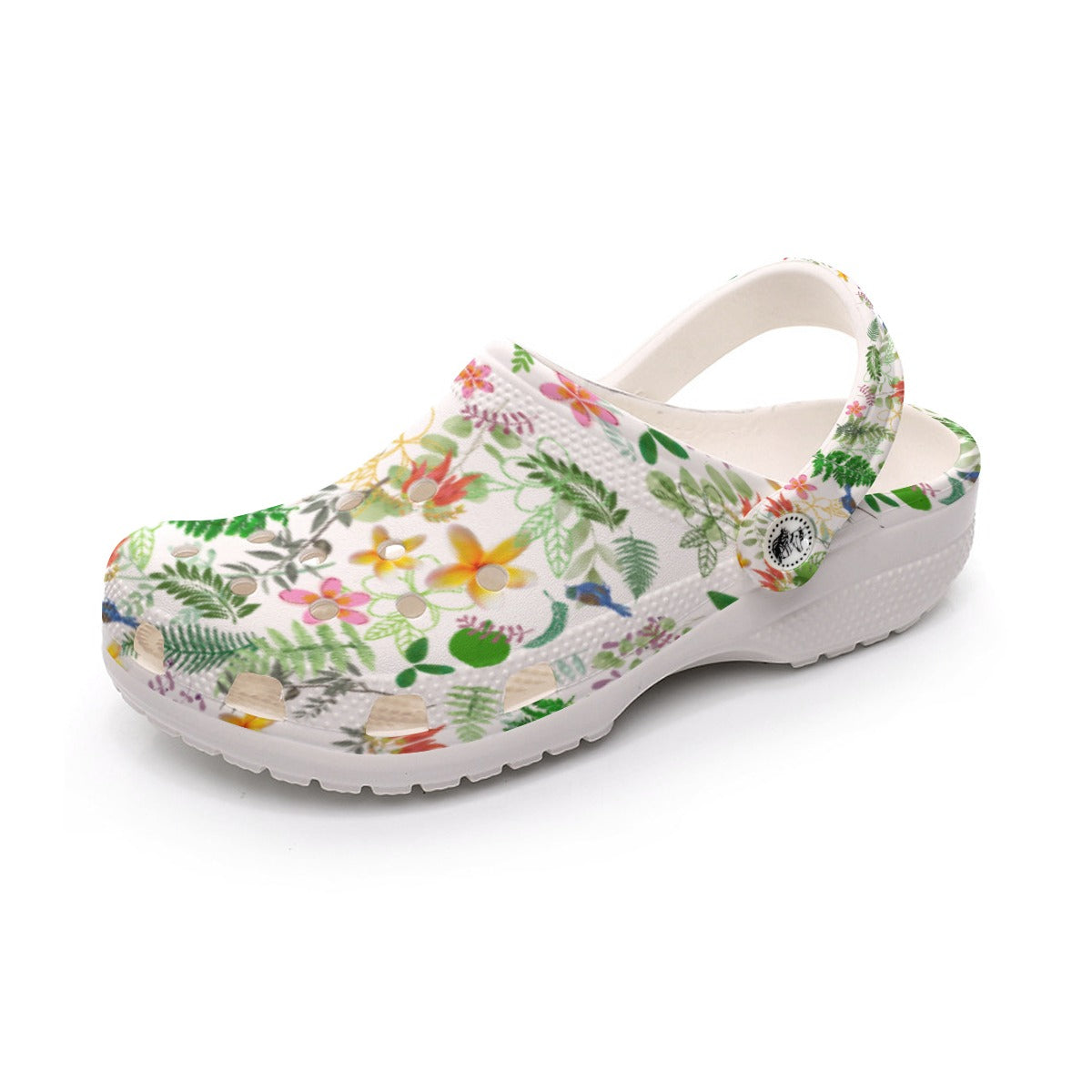 Graphic Floral Women's Rubber Clogs up to size 12 2