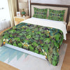 Graphic Jungle Three Piece Bed Cover Set white 2