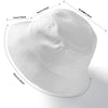 Graphic Pink Hibiscus White Bucket Hat 4