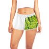 Green Fern Drawstring Shorts up to 2 XL 1