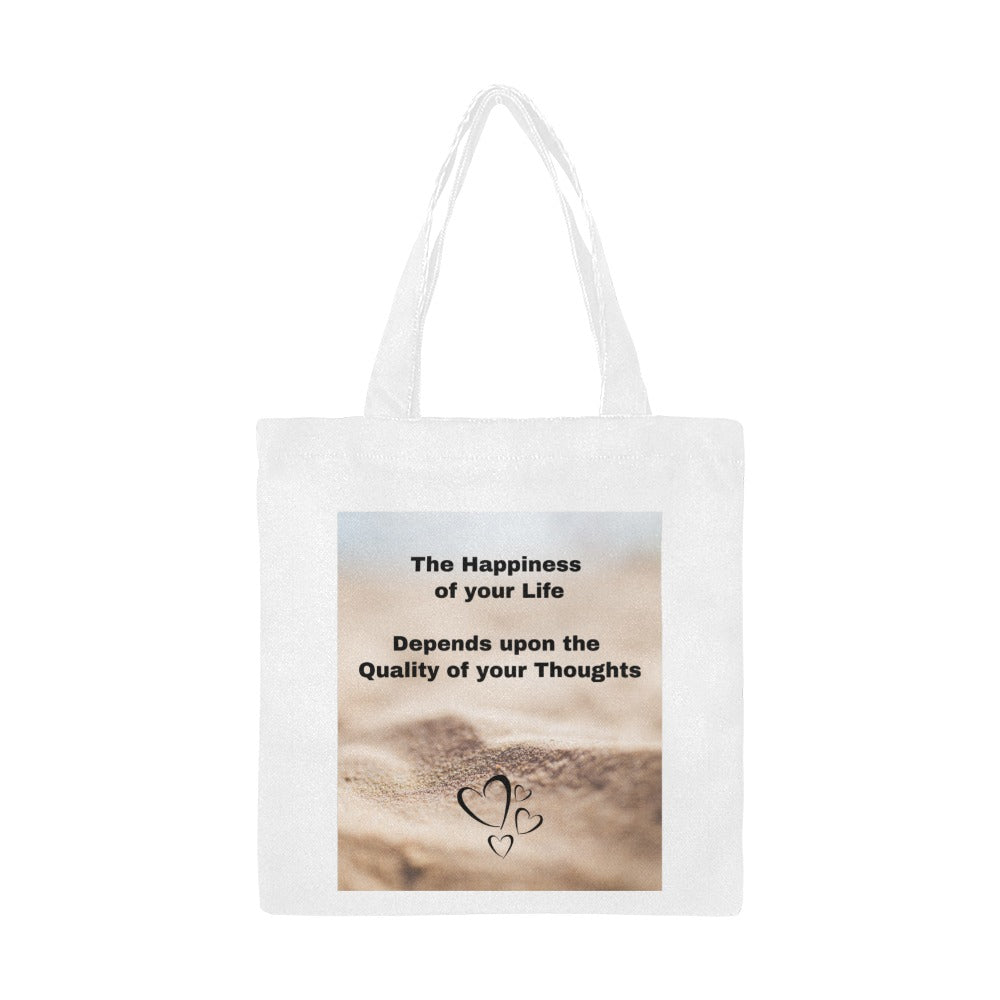 Happiness of Your Life Cotton Canvas Tote Bag (Made in Australia) 2