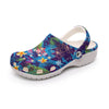 Hawaiian Blue Women's Rubber Clogs up to size 12 1