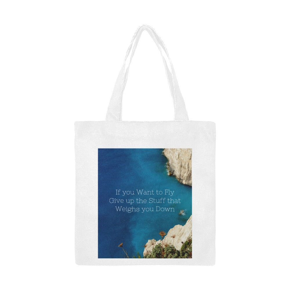 If you Want to Fly Large Cotton Canvas Tote Bag (Made in Australia) 2