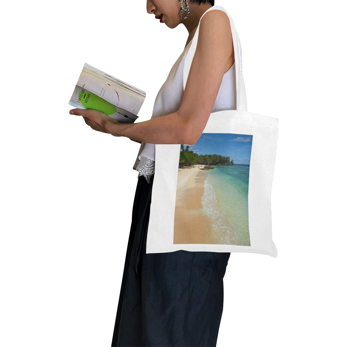 Kiriwina Large Cotton Canvas Tote Bag (Made in Australia) 4