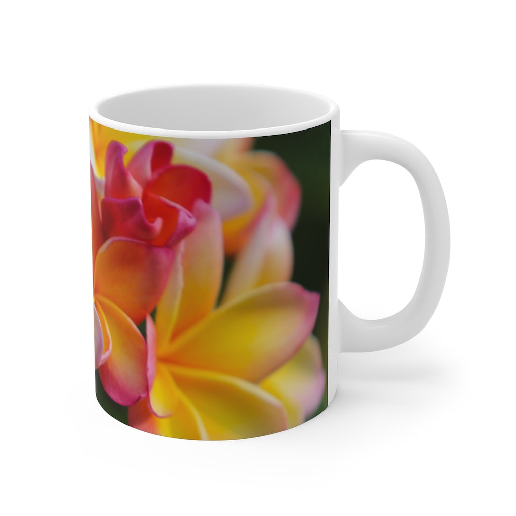 Last of Summer Frangipanis Mug 11oz (Microwave & Dishwasher Safe) 2