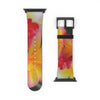Last of the Summer Frangipanis Apple iWatch Replacement Strap Vegan Leather (FWS) 1