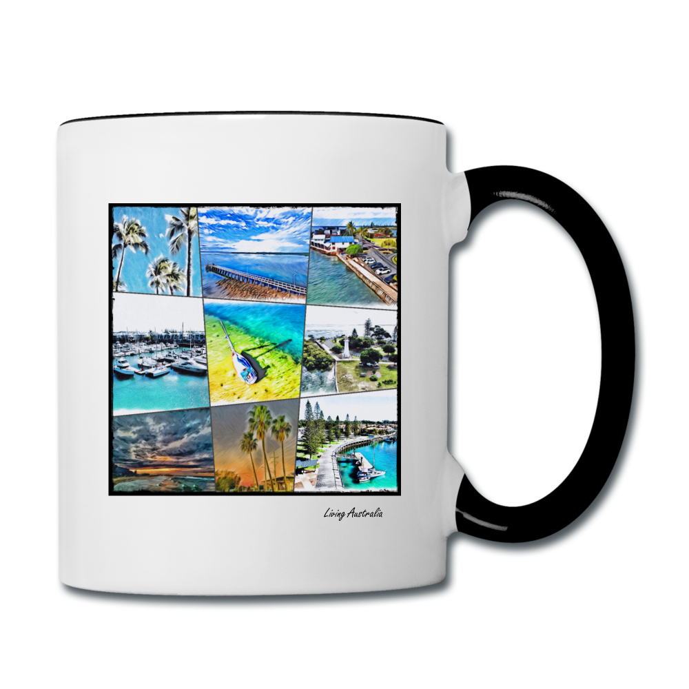 Living Australia Contrast Coffee Mug - white/black 1