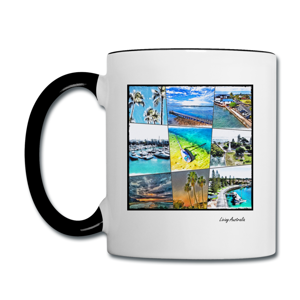Living Australia Contrast Coffee Mug - white/black 6