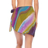 Mauve Swirl Short Chiffon Sarong Wrap up to 5 XL 3