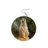 Meerkat Round Wooden Earrings (FWS) 4