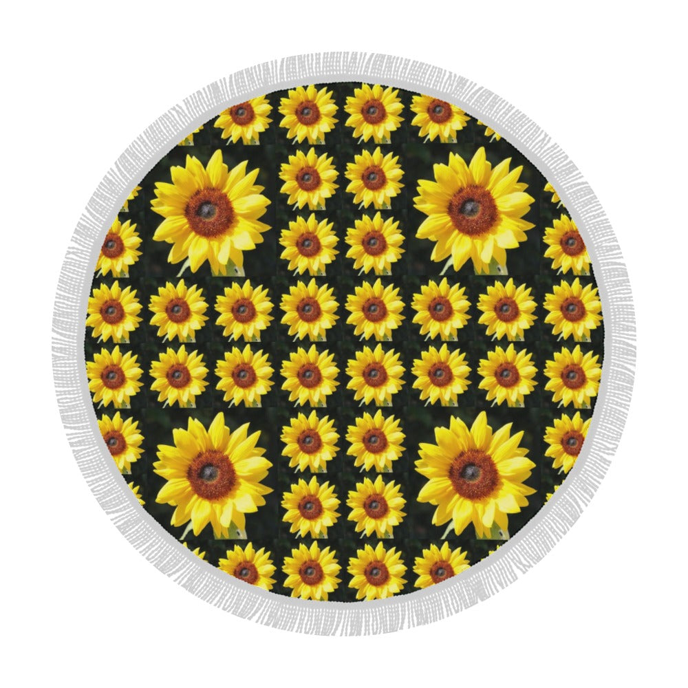 New Sunflower Beach Shawl / Blanket (FWS) 2