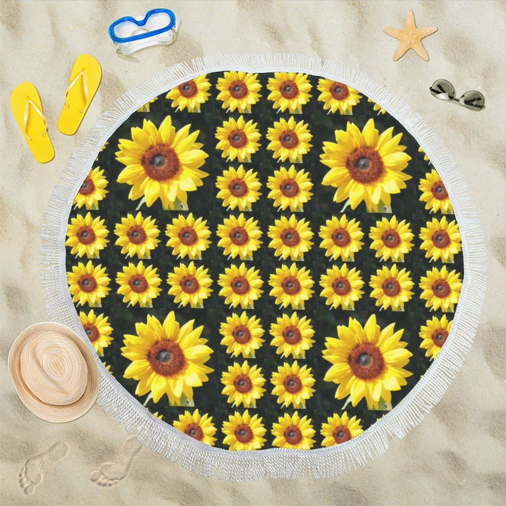 New Sunflower Beach Shawl / Blanket (FWS) 3
