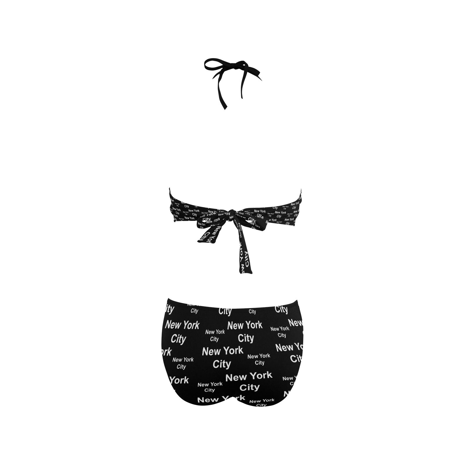 New York City Black Fringe Top Swimsuit up to 2 XL (FWS) 4