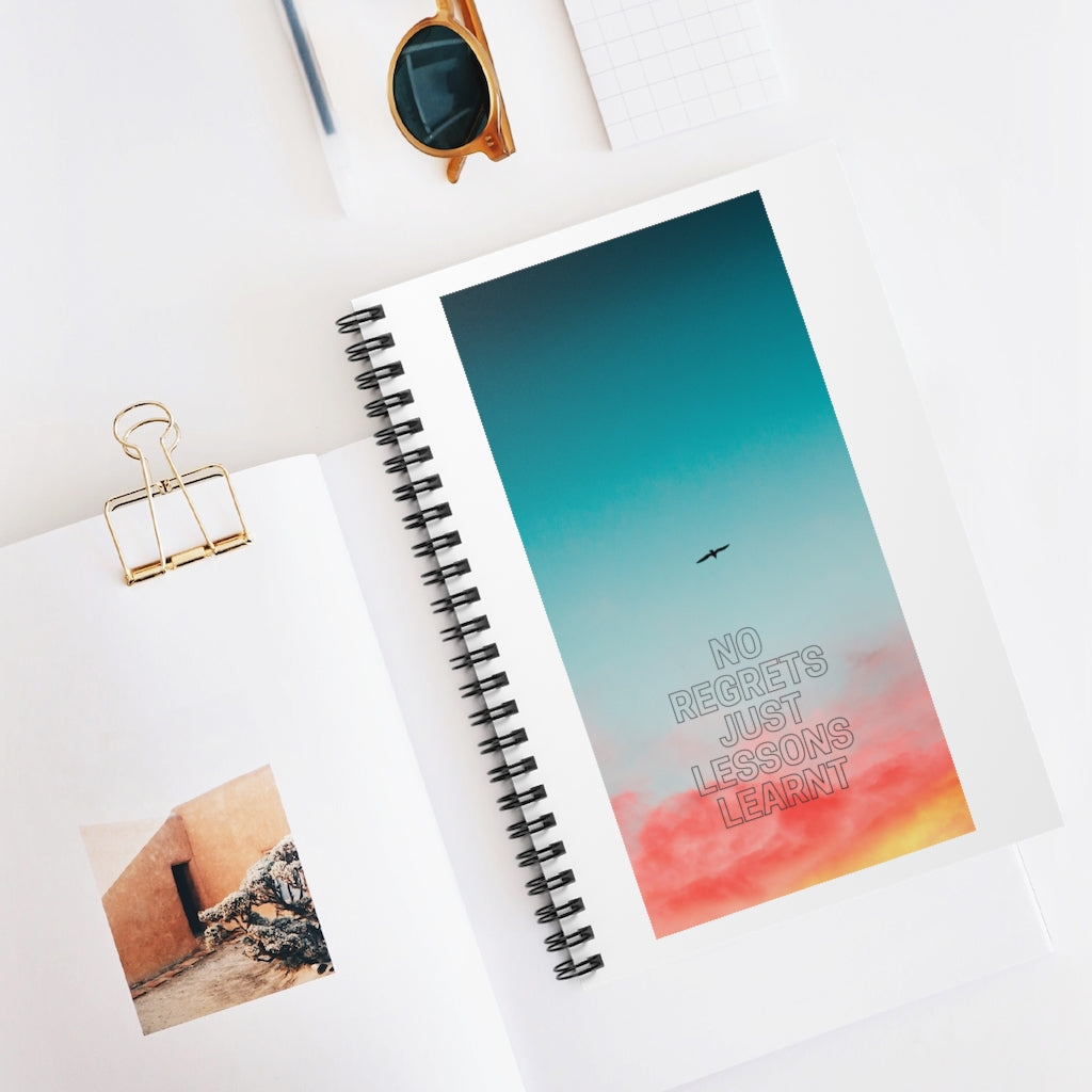 No Regrets A5 Lined Spiral Bound Notebook (FWS) 2