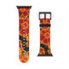Orange Marigold Apple Apple iWatch Replacement Strap Vegan Leather (FWS) 1