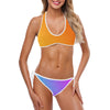 Orange & Purple Mix Halter Neck Bikinis up to 5 XL (FWS) 3