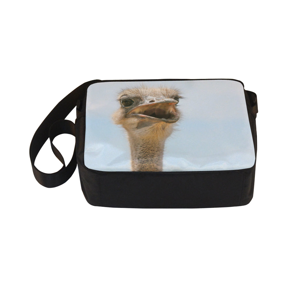 Ostrich Cross-Body Shoulder Bag 3