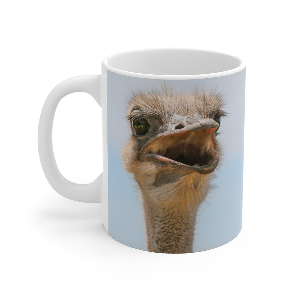 Ostrich Mug 11 oz (Microwave & Dishwasher Safe) 1