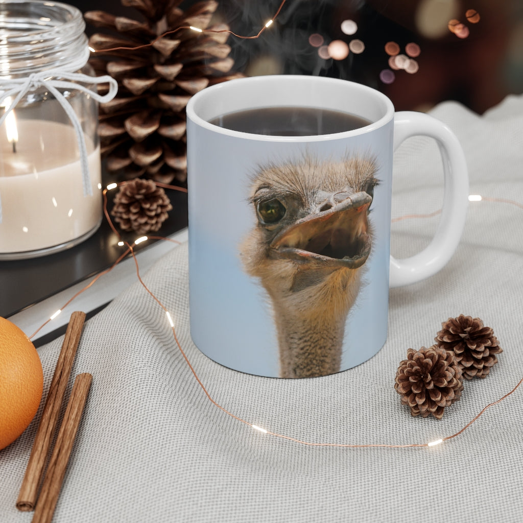 Ostrich Mug 11 oz (Microwave & Dishwasher Safe) 4