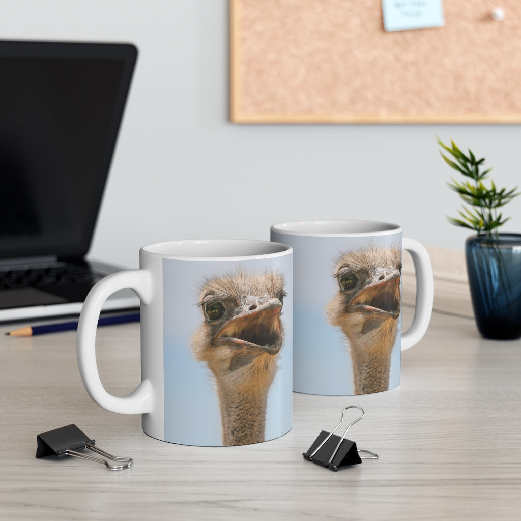 Ostrich Mug 11 oz (Microwave & Dishwasher Safe) 5