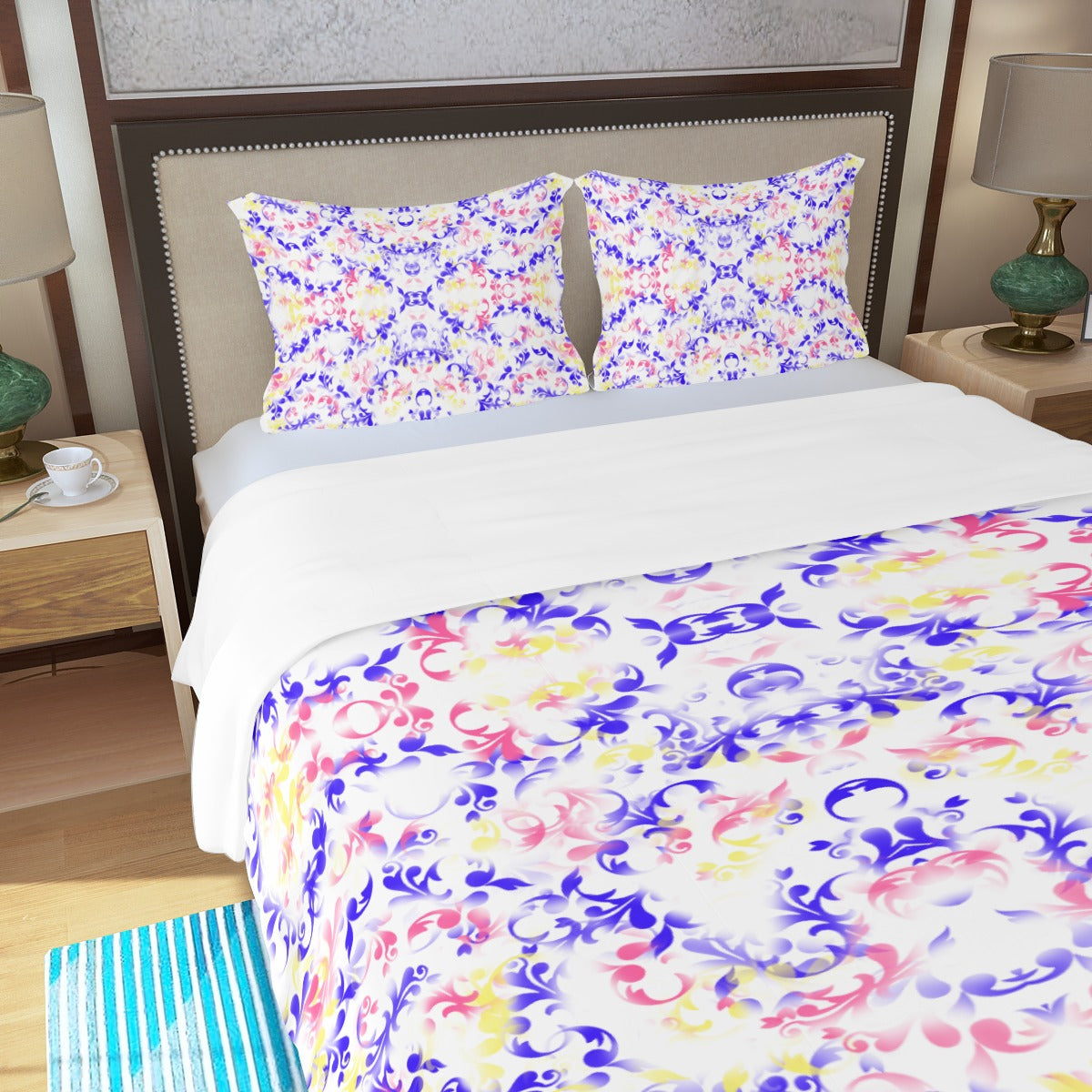 Paisley Art 3 Three Piece Bed Cover Set 2