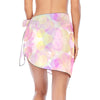 Pastel Circles Short Chiffon Sarong Wrap up to 5 XL 3