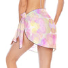 Pastel Circles Short Chiffon Sarong Wrap up to 5 XL 4