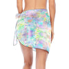 Pastel Jungle Short Chiffon Sarong Wrap up to 5 XL 2